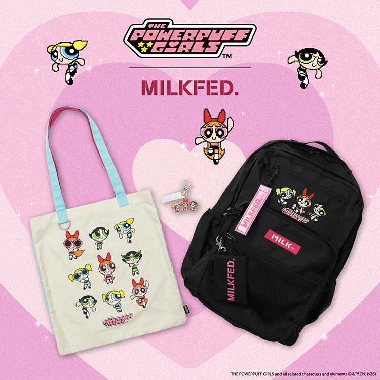 MILKFED.�i�~���N�t�F�h�j�̃V���b�v�j���[�X�u�_MILKFED.×POWER PUFF GIRLS �^�R���{�A�C�e����������v