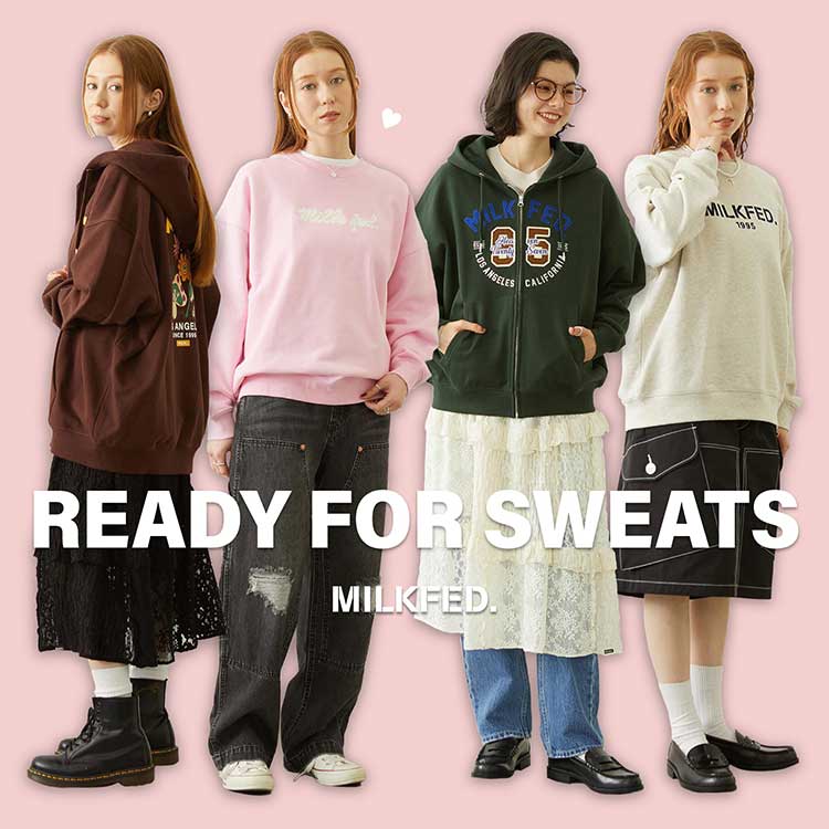 MILKFED.�i�~���N�t�F�h�j�̃V���b�v�j���[�X�uMILKFED.READY FOR SWEATS�I�v