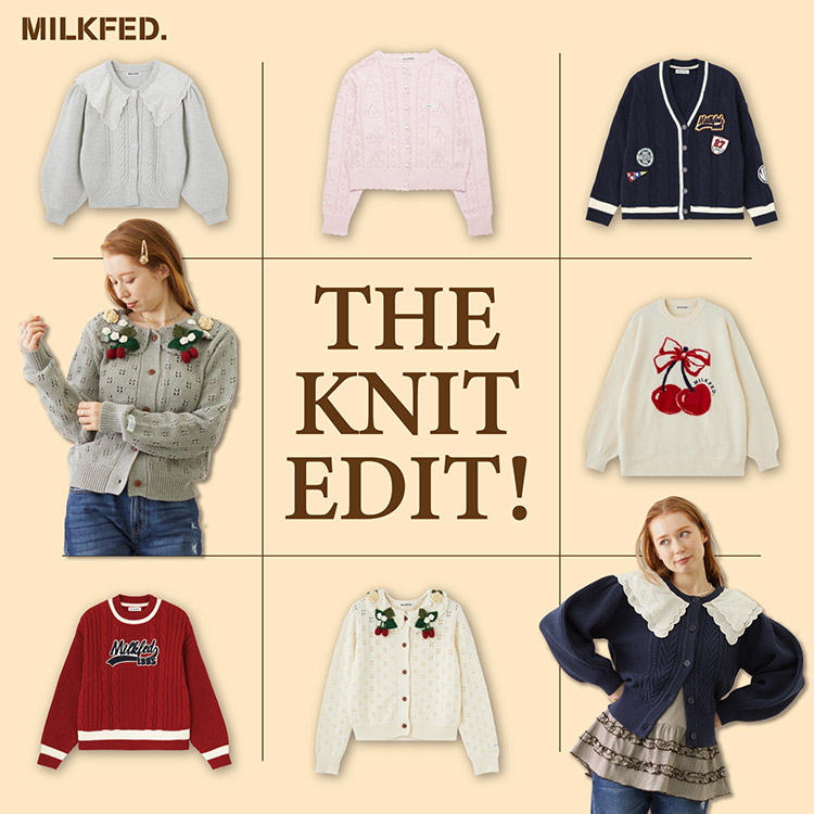 MILKFED.�i�~���N�t�F�h�j�̃V���b�v�j���[�X�uMILKFED. THE KNIT EDIT�I�v