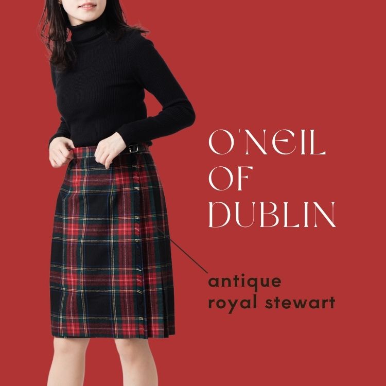 O'Neil of Dublin【別注】クラシックモデル キルトスカート ウール