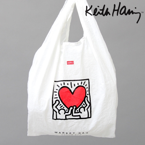 セール Keith Haring キースへリング ソフトナイロン エコバッグ パッカブルトート L 犬 Heart 大容量 トートバッグ Keith Haring キース ヘリング のファッション通販 Zozotown