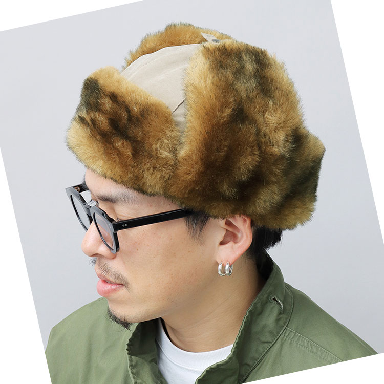 Ruben / ルーベン / フェイクファー フライトキャップ / ミックス