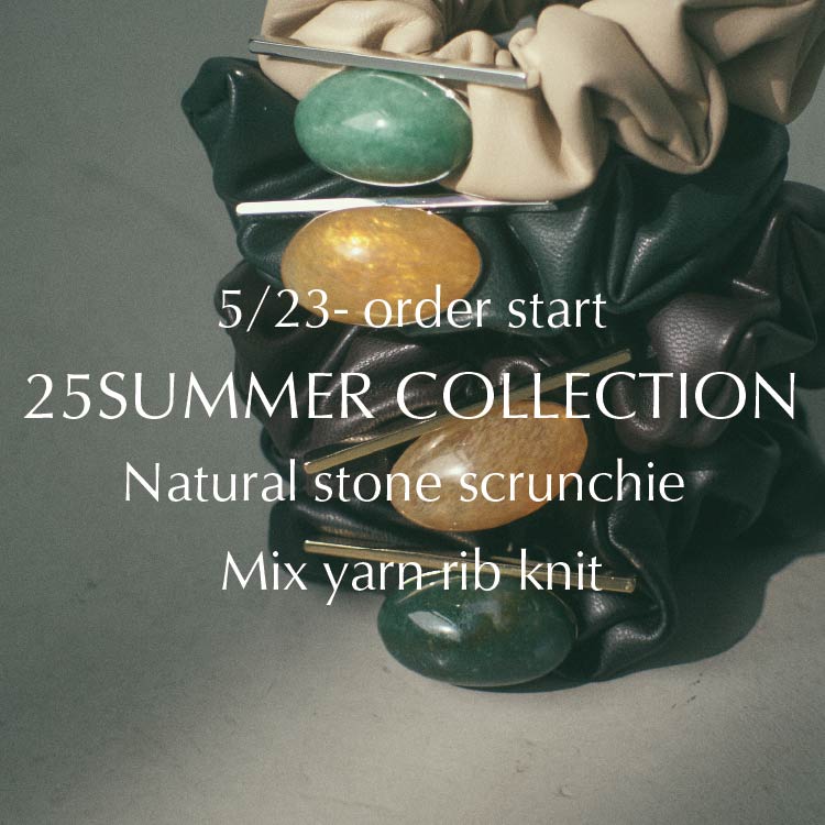 新品 RIM.ARK Natural stone scrunchie シュシュ 新品 RIM.ARK Natural