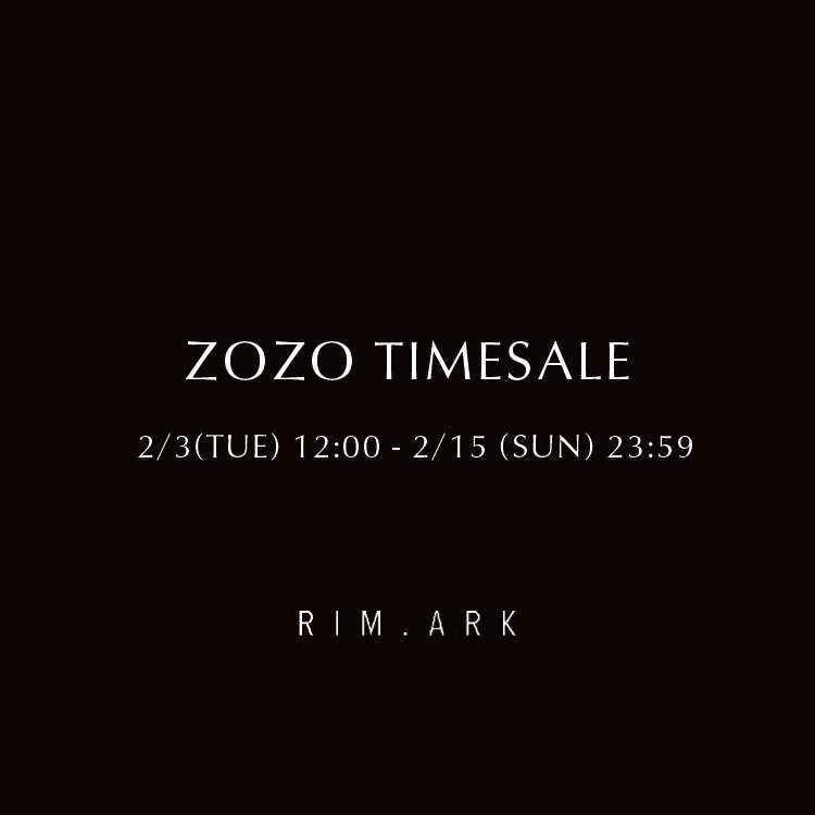 RIM.ARK�i�����A�[�N�j�̃V���b�v�j���[�X�u�yRIM.ARK�zZOZO TIMESALE�v