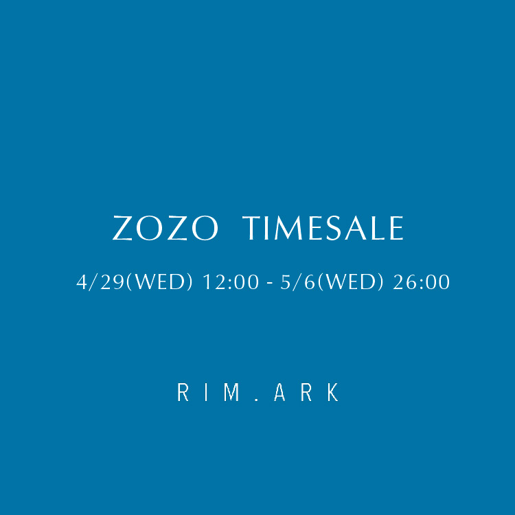 RIM.ARK�i�����A�[�N�j�̃V���b�v�j���[�X�u�yRIM.ARK�zZOZO TIMESALE�v