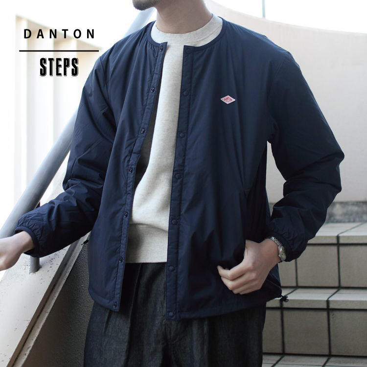 Danton ダントン インサレーションジャケット Insulation Jacket メンズ Dt A0129 Sbt ノーカラージャケット Danton ダントン のファッション通販 Zozotown