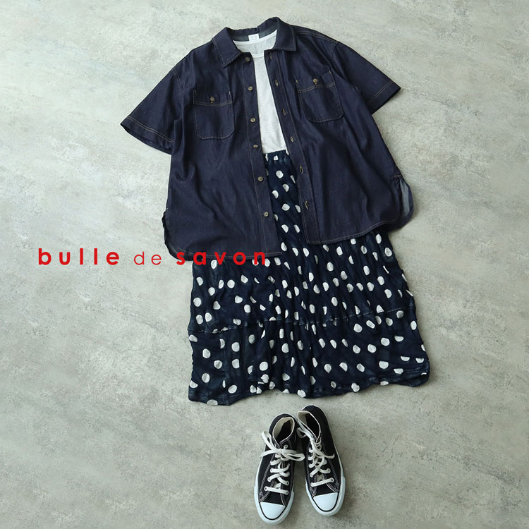 bulle de savon|ビュルデサボンのトピックス「≪夏にも着れる bulle de savon|ビュルデサボンのトピックス「≪夏にも着れる