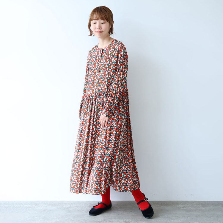 △オックス コック 長袖ワンピース Basic color（ワンピース