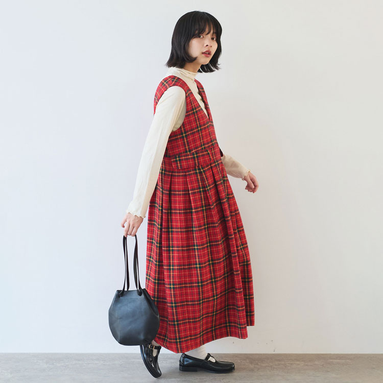 ■ビュルデサボン bulle de savon *ウール混ジャガードワンピース*F毛混半袖厚手総柄ストライプブラックホワイトレディース0319【62C91】 bulle de savon（ビュルデサボン）の「リーフジャガード フレアー