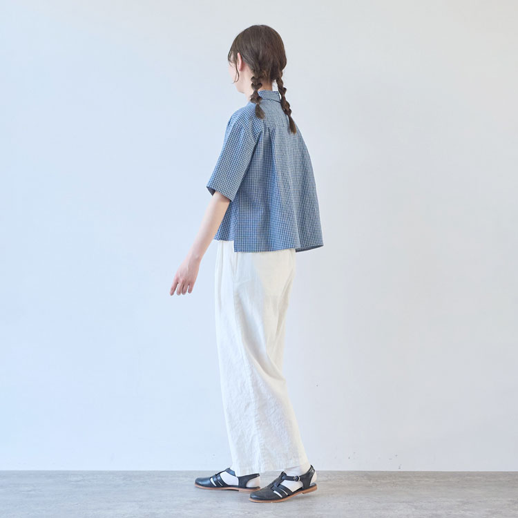 60sフレンチリネン シャツワンピース（ワンピース）｜bulle de savon