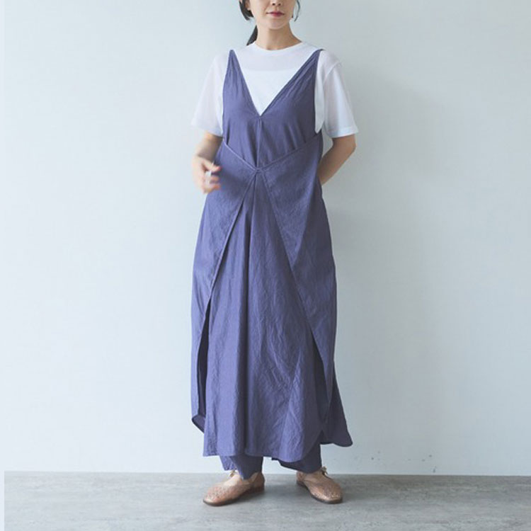 △80/2強撚Cギャバ ベントヘムパンツ（その他パンツ）｜yuni（ユニ