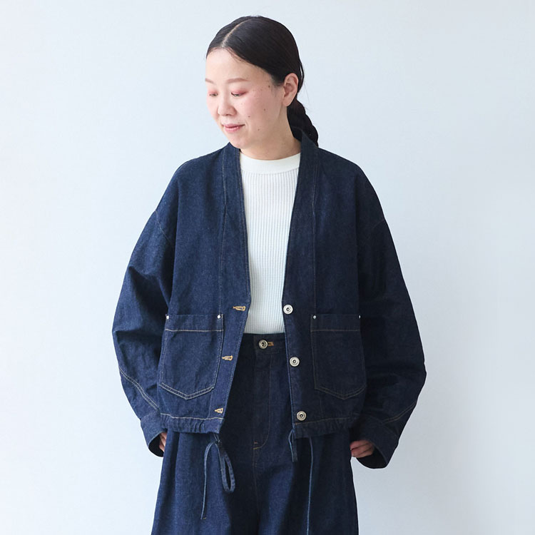 △Cotton Nylon sheer shirt jacket（テーラードジャケット）｜yuni