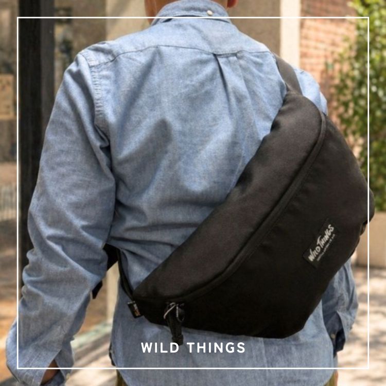 500mlペットボトルが入る【WILD THINGS】FANNY PACK L ボディバッグ