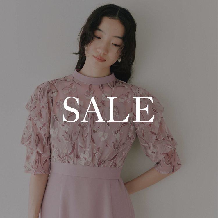 セール】チョーカー×チェックレースマーメイドワンピース（ドレス