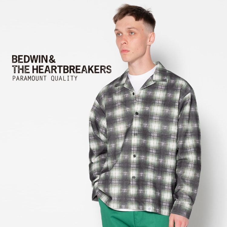 BEDWIN AND THE HEARTBREAKERS ネルシャツ