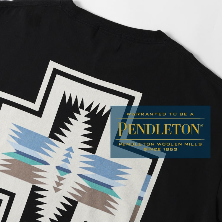 PENDLETON/ペンドルトン] 別注 ネイティブ柄 バックプリントハーフジップスウェット（スウェット）｜PENDLETON（ペンドルトン）のファッション通販  - ZOZOTOWN