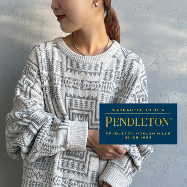 セール】[PENDLETON/ペンドルトン] ネイティブ柄 Vネックニット