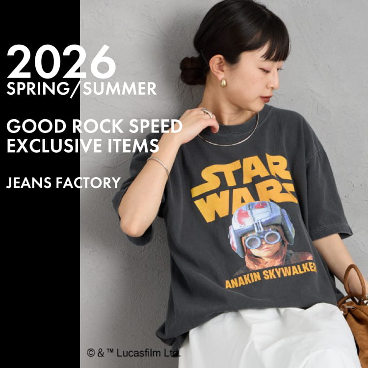JEANS FACTORY�i�W�[���Y�t�@�N�g���[�j�̃V���b�v�j���[�X�u�yGOOD ROCK SPEED�z�L���b�`�[�ȃL�����N�^�[T�⃍�b�NT�Ȃǂ������̕ʒ��A�C�e��PICK UP�I�� �v