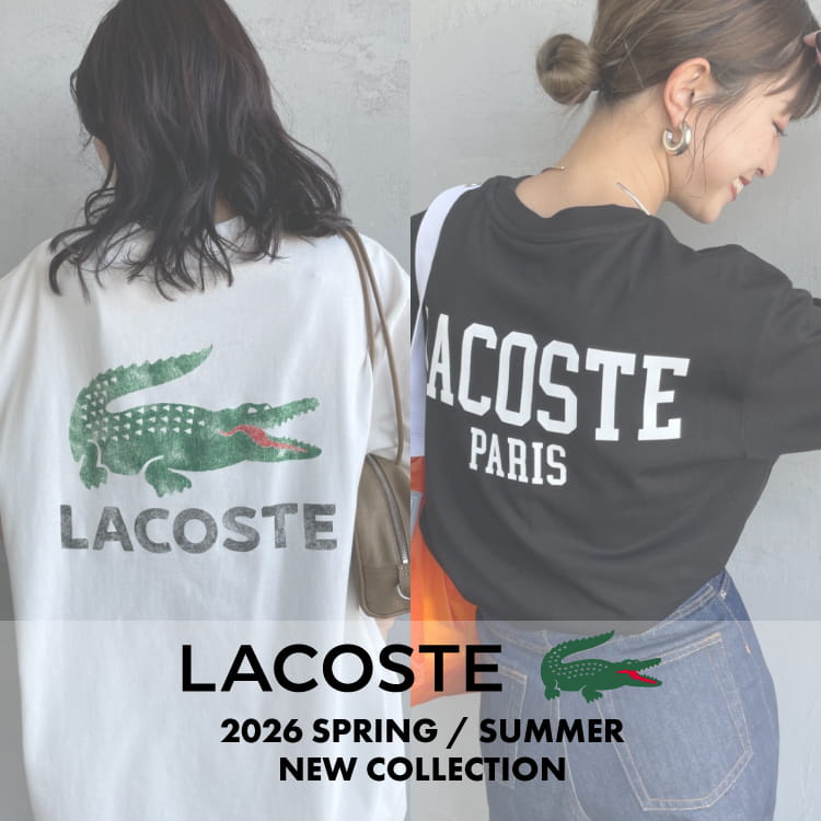 JEANS FACTORY�i�W�[���Y�t�@�N�g���[�j�̃V���b�v�j���[�X�u�yLACOSTE�z�L���b�`�[�ȁh���j���S�h����l�J�W���A���Ƀn�}��T�V���c�R���N�V�����v