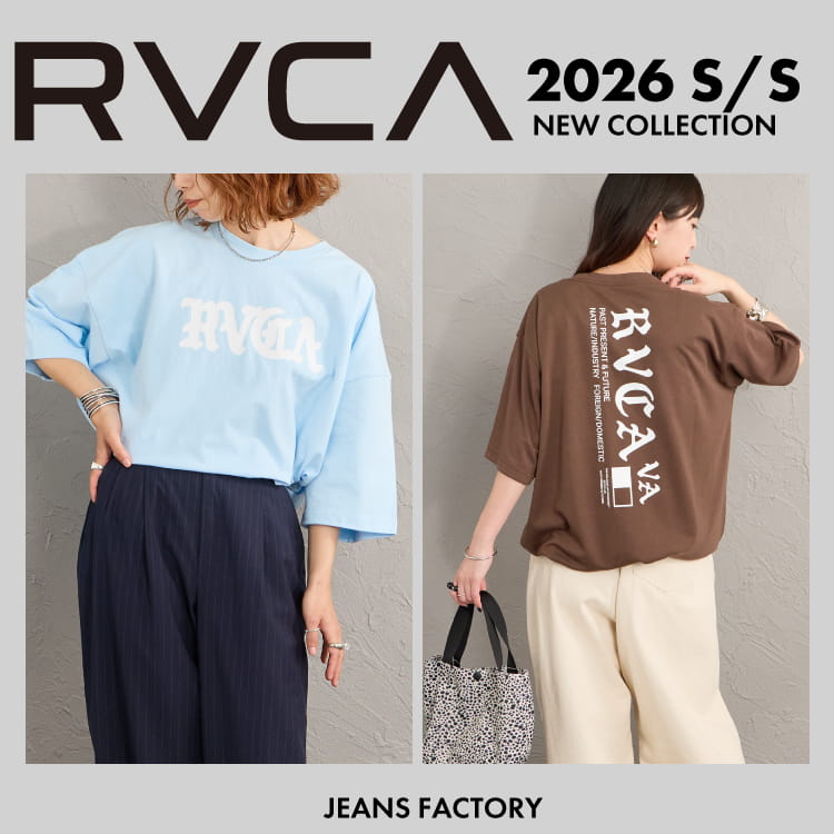 JEANS FACTORY�i�W�[���Y�t�@�N�g���[�j�̃V���b�v�j���[�X�u�yRVCA�z�V��T�V���c�A�C�e����WEB����W�J�Ń��C���i�b�v�I�v