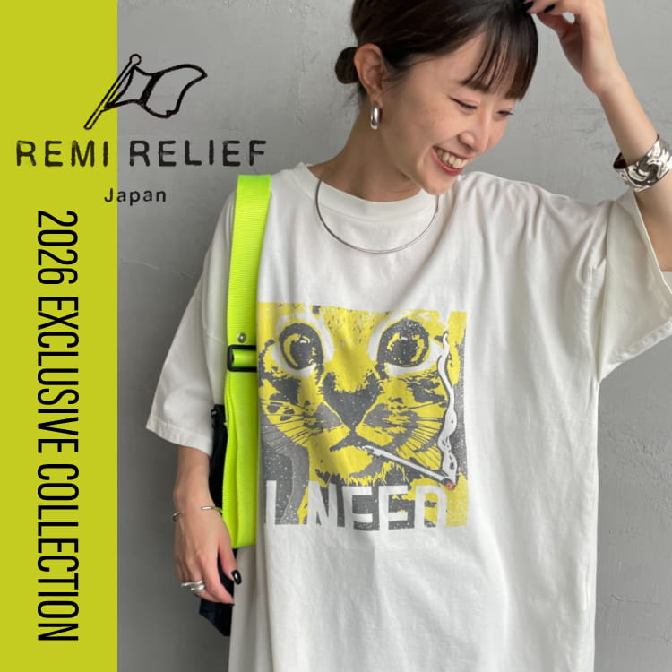 JEANS FACTORY�i�W�[���Y�t�@�N�g���[�j�̃V���b�v�j���[�X�u�yREMI RELIEF�z���L���ȃv�����g���L�x�Ƀ��C���i�b�v�I�ʒ�T�V���c�����N���o��v