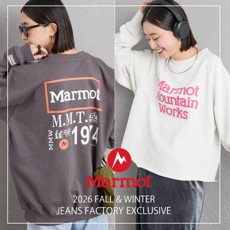 JEANS FACTORY�i�W�[���Y�t�@�N�g���[�j�̃V���b�v�j���[�X�u�yMARMOT�z���̏H�~�ɒ������A���ڂ̕ʒ��A�C�e���v