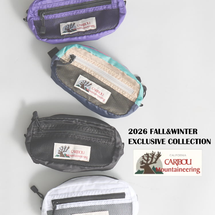 JEANS FACTORY�i�W�[���Y�t�@�N�g���[�j�̃V���b�v�j���[�X�u�yCARIBOU MOUNTAINEERING�z���ڂ̕ʒ��p�b�J�u���o�b�O�V���[�Y�����ׁv