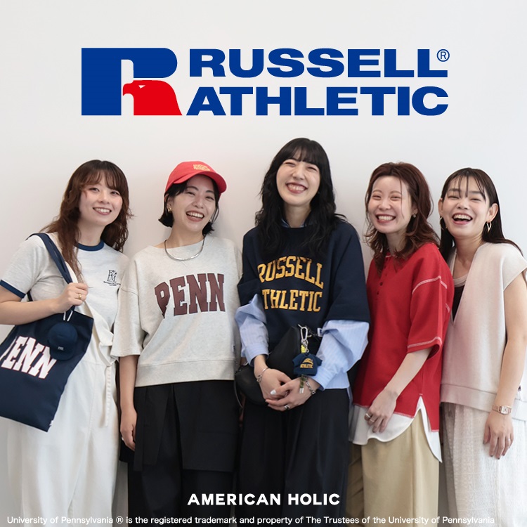 AMERICAN HOLIC�i�A�����J���z���b�N�j�̃V���b�v�j���[�X�u�y�{�������z�wRUSSELL ATHLETIC�x�Ƃ̃I���W�i���A�C�e�����o��I�v