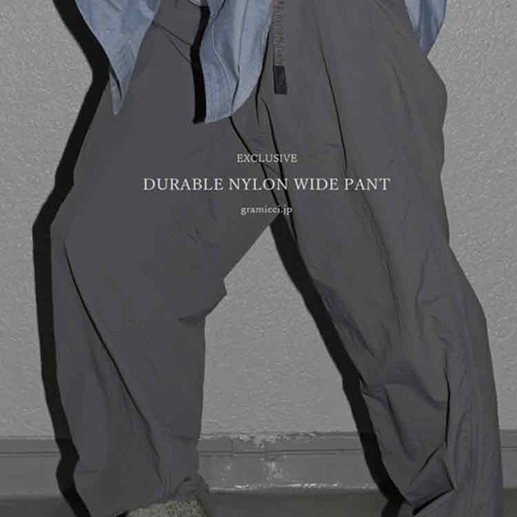 Gramicci / WILD THINGSiO~` / ChVOXj̃Vbvj[XuyGramiccizEXCLUSIVEbDURABLE NYLON WIDE PANTv