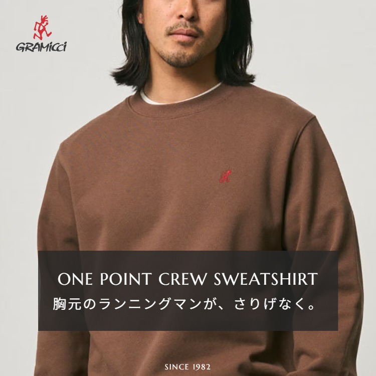 Gramicci / WILD THINGS�i�O���~�` / ���C���h�V���O�X�j�̃V���b�v�j���[�X�u�yGramicci�zONE POINT CREW SWEATSHIRT�b�����̃����j���O�}�����A���肰�Ȃ��B�v