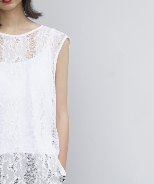 OiI[j̃Vbvj[XuKAIKO SLEEVELESS TOP PYTHONLACEv