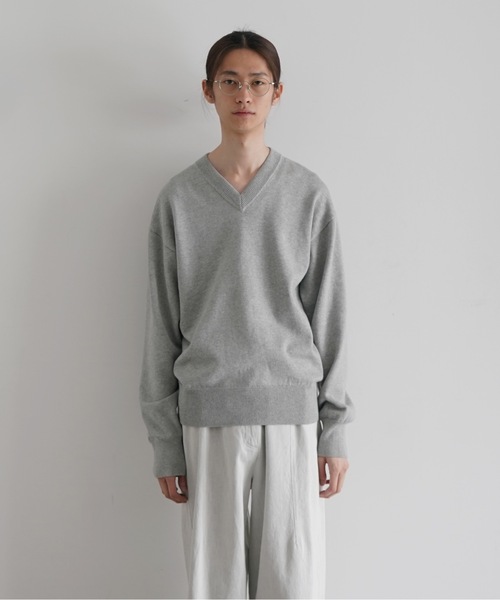 OiI[j̃Vbvj[XuyPre orderzKAIKO supima v neck sweaterv