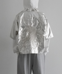OiI[j̃Vbvj[Xudoublet SILVER EMBROIDERY OVERSIZED SHIRTv
