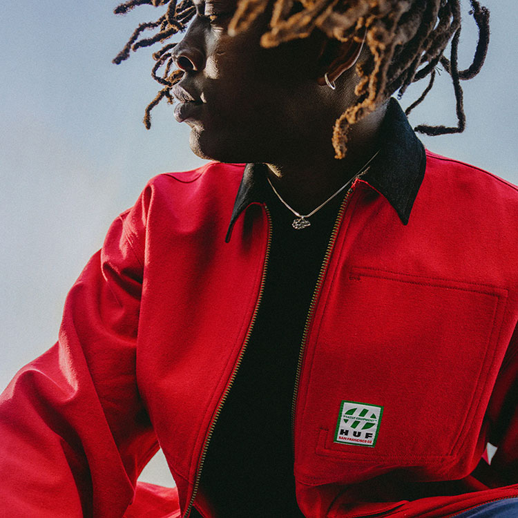 PATCHWORK DENIM JACKET / HUF ハフ パッチワーク デニム