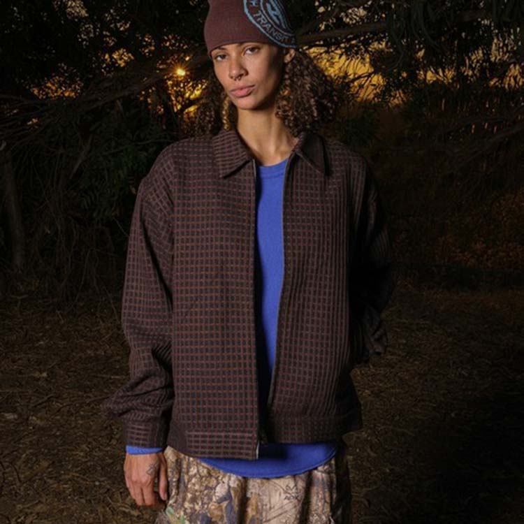 HUF�i�n�t�j�̃V���b�v�j���[�X�u�yHUF�zWAFFLE WEAVING ZIP LS SHIRT�v