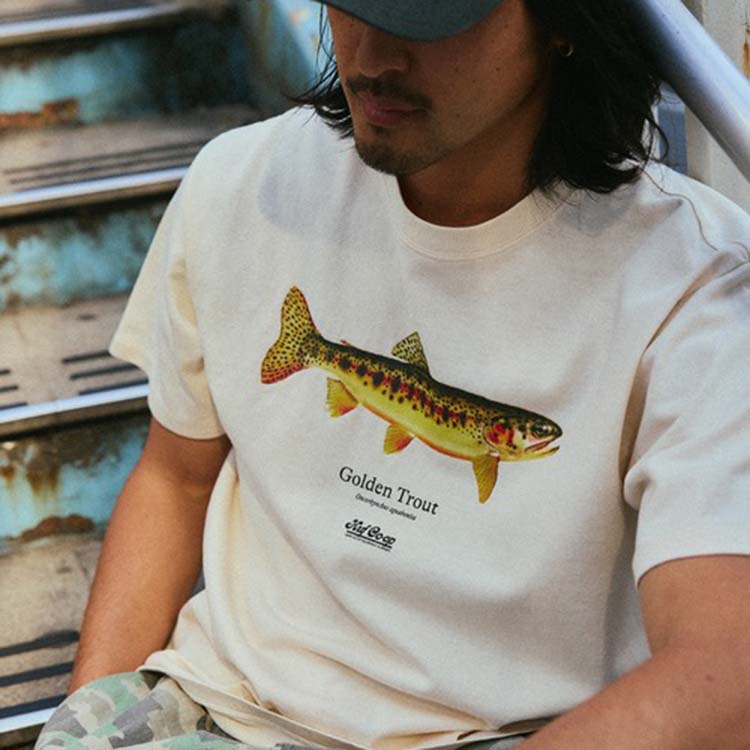 HUF�i�n�t�j�̃V���b�v�j���[�X�u�yHUF�zHUF CO-OP GOLDEN TROUT TEE�v