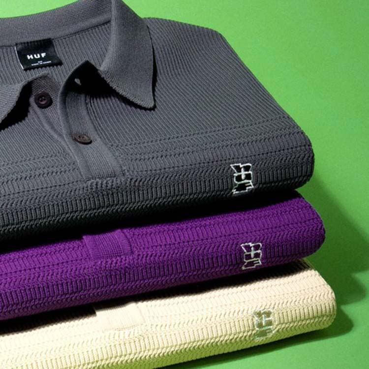 HUF�i�n�t�j�̃V���b�v�j���[�X�u�yHUF�zMEGABLAST KNIT POLO TOP�v