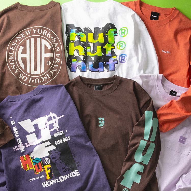HUF�i�n�t�j�̃V���b�v�j���[�X�u�yHUF�zLOGO & GRAPHIC LS TEES�v