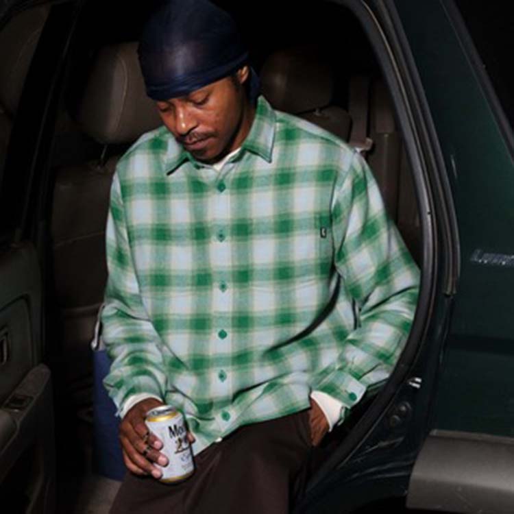 HUF�i�n�t�j�̃V���b�v�j���[�X�u�yHUF�zGEARY FLANNEL LS SHIRT�v