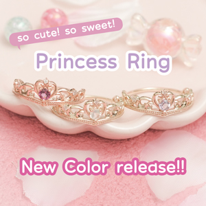 K10 カラーストーン＆ダイヤモンド Princess Ring（リング）｜Jewel