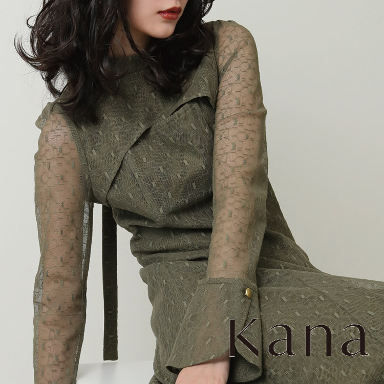 kana 3way レースボレロセット ドレス 2点セット お呼ばれ 結婚式 Kana ドレス 3way レースボレロセット フレア パーティー 2点