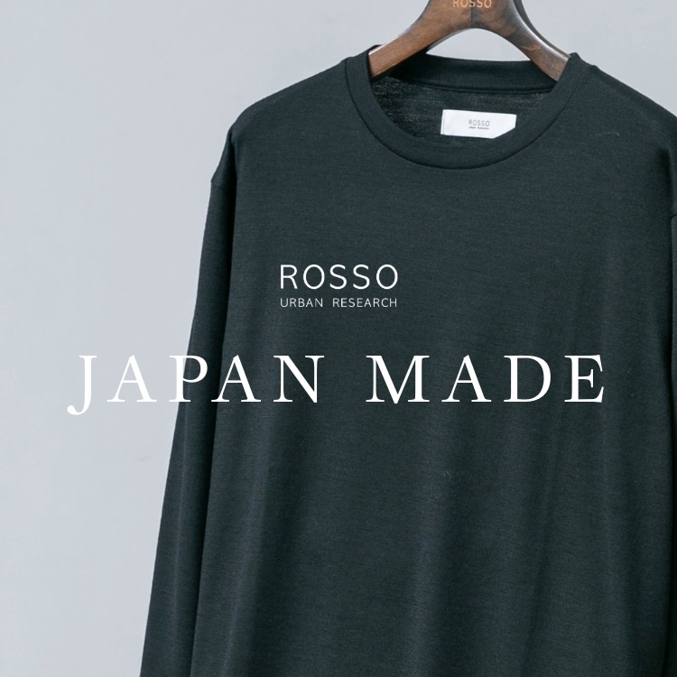 URBAN RESEARCH ROSSO�i�A�[�o�����T�[�` ���b�\�j�̃V���b�v�j���[�X�u���S�n�Ƌ@�\�������˔������AMADE IN JAPAN�̃E�[���V���[�Y �v