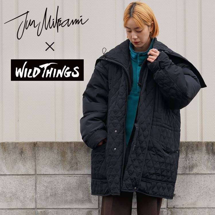 カラーブラックJUN MIKAMI × WILD THINGS ダウンジャケット コート