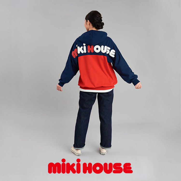 バックロゴパーカー（大人用）（パーカー）｜MIKI HOUSE（ミキハウス