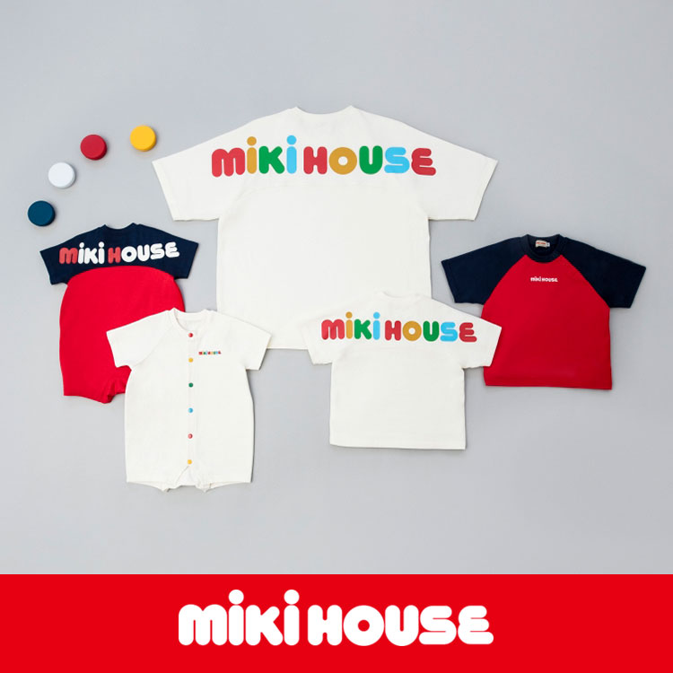 ミキハウス カタカナ半袖Tシャツ（Tシャツ/カットソー）｜MIKI