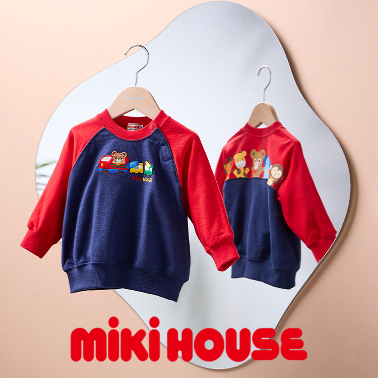 バックロゴトレーナー（スウェット）｜MIKI HOUSE（ミキハウス）の