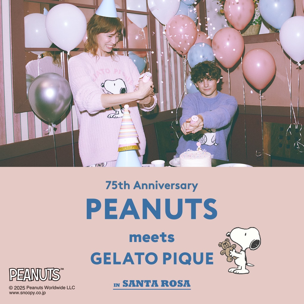 gelato pique SNOOPY×BEAR ブランケット ホワイト PEANUTS】SNOOPY