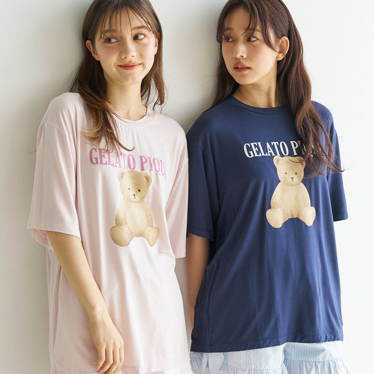 gelato pique ストライプ ルームウェア ONE SIZE美品 セール】ストライプシャツ（ルームウェア/パジャマ）｜gelato