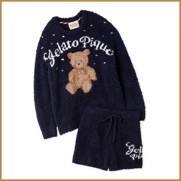 ONLINE限定】スポーティーベア裏毛プルオーバー＆裏毛ショートパンツ