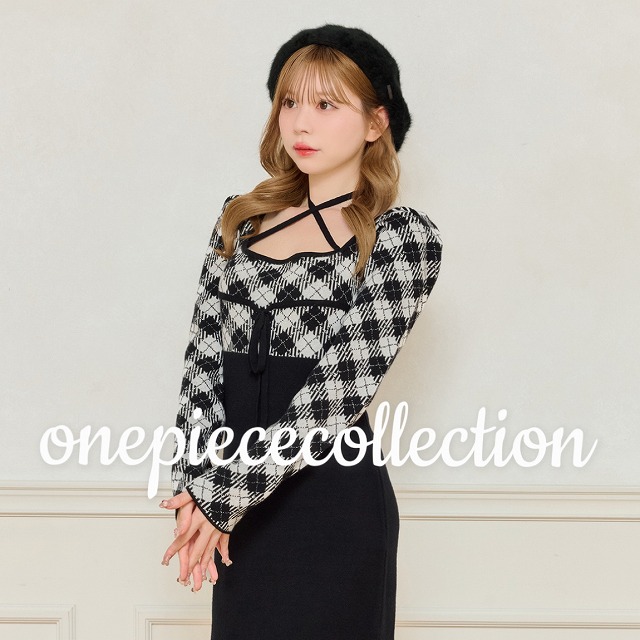 apres jour アプレジュール レイヤード風ニットワンピース apres jour ワンピース レイヤード風ニットワンピース